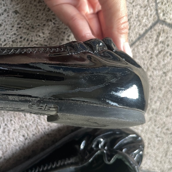TORY BURCH Reva Patent Leather Ballet Flats, Black - Picture 7 of 11